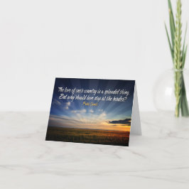 "Grenzeloze liefde" Inspirerend Quote Bedankkaart