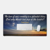 "Grenzeloze liefde" Inspirerend Quote Bureaumat (Keyboard & Muis)