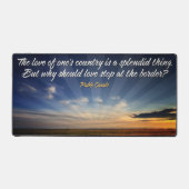 "Grenzeloze liefde" Inspirerend Quote Bureaumat (Voorkant)
