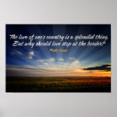 "Grenzeloze liefde" Inspirerend Quote Poster (Voorkant)