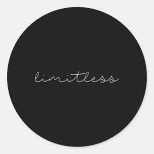 Grenzeloze Ondernemer Gym Fitness Inspirerend Ronde Sticker