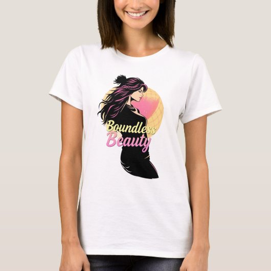 Grenzeloze Schoonheid Dames Grafisch T-shirt (Voorkant)