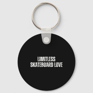 Grenzeloze Skateboard Liefde - Skateboarden in het Sleutelhanger