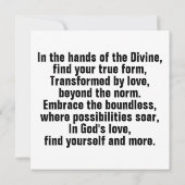 Grenzeloze transformatie kaart (Achterkant)