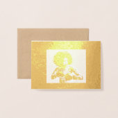 Grenzeloze Vrouw Folie Kaart (Voorkant met envelop)