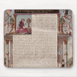 Grenzen aan boek I met een tekstpagina Muismat