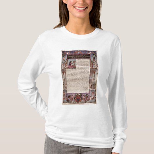 Grenzen aan boek I met een tekstpagina T-shirt (Voorkant)