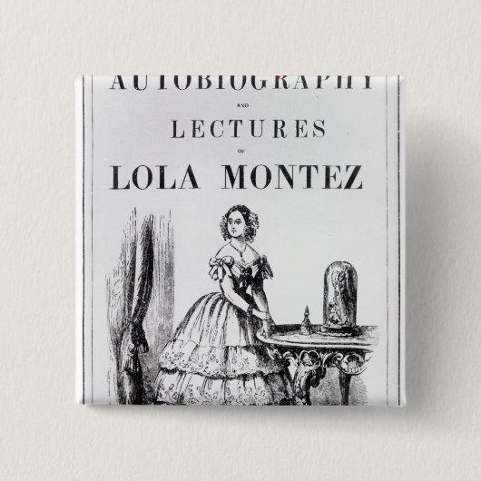 Grenzen aan de 'autobiografie' vierkante button 5,1 cm (Voorkant)