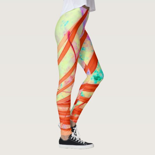 Grenzen gaan rood leggings (Rechts)