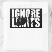 GRENZEN NEGEREN - Deadlift Workout Motivatie Rechthoekige Sticker (Tas)