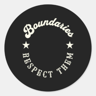 Grenzen respecteren hun Sticker