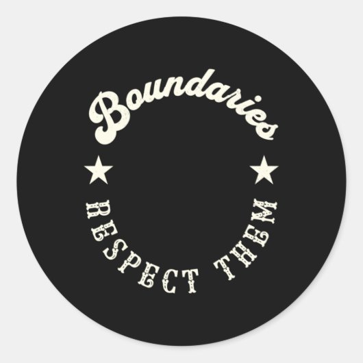 Grenzen respecteren hun Sticker (Voorkant)