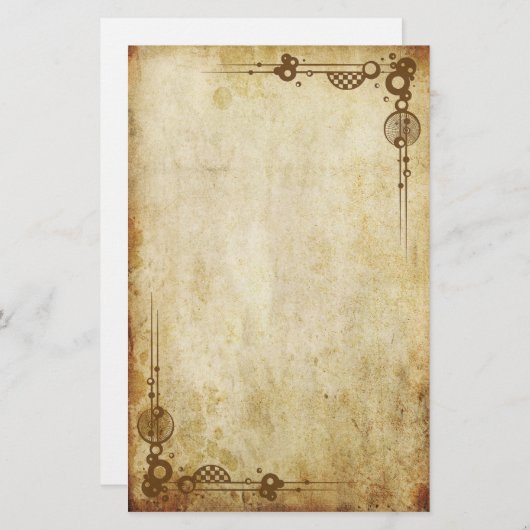  grenzen - Retro Briefpapier (Voorkant / Achterkant)