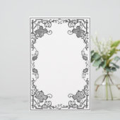 Grenzen Roos (sneeuw) Briefpapier (Staand voorkant)