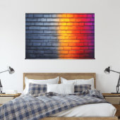 Grenzen van het licht canvas afdruk (Insitu (Slaapkamer))