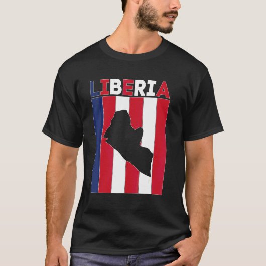 Grenzen van Liberia T-shirt (Voorkant)