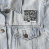 Grenzen van "Messes" door Roland de Lassus Vierkante Button 5,1 Cm (In situ)