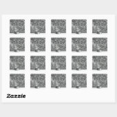 Grenzen van "Messes" door Roland de Lassus Vierkante Sticker (Vel)
