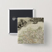 Grenzen Vierkante Button 5,1 Cm (Voorkant /achterkant)