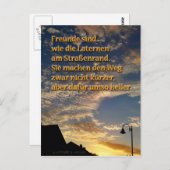 Grenzig sind.. Postkarte Freundschaftsgruß Briefkaart (Voorkant / Achterkant)