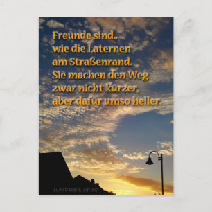 Grenzig sind.. Postkarte Freundschaftsgruß Briefkaart