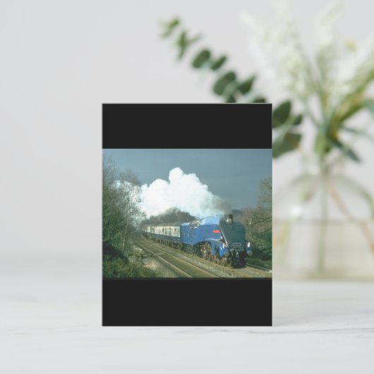 Gresley A4 Sir Nigel Gresley works_Steam Trains Briefkaart (Staand voorkant)