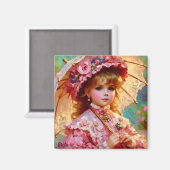 GRETA ~ Aantrekkelijk  meisje ~ Magneet (Voorkant / Achterkant)