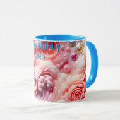 GRETA ~ Abstract Pattern 3D ~ Pinks~ Mok (Voorkant rechts)