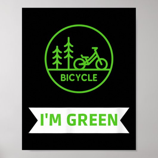 Greta Bicycel Natuur Protection Environmental Prot Poster (Voorkant)