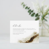 GRETA Bohemian Earth Tone Waterverf - Details kaar Kaart (Staand voorkant)