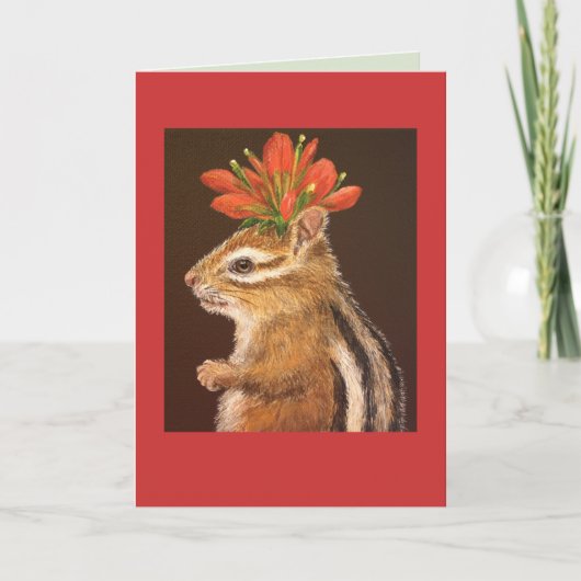 Greta de chipmunk kaart (Voorkant)