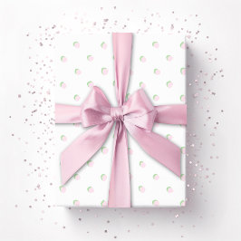 Greta Fun Dot in Pink and Green Cadeaupapier