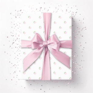 Greta Fun Stip in Roze en Groen Cadeaupapier