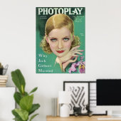 Greta Garbo Fotoplay Magazine 1929 Poster (Thuiskantoor)