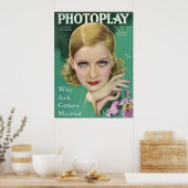 Greta Garbo Fotoplay Magazine 1929 Poster (Keuken)