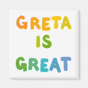 Greta is een leuke kleurrijke naam, cadeautjes voo magneet