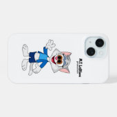 Greta Kitty iPhone Hoesje 15 Case (Achterkant horizontaal)