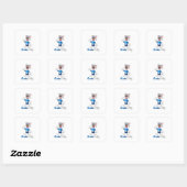 Greta Kitty Vierkante Sticker (Vel)