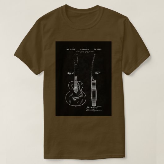 Gretch Guitar 1941 PatentBK T-shirt (Design voorkant)