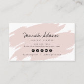 GRETCHEN | Blush Smudge modern Small Makeup-merk Visitekaartje (Voorkant)