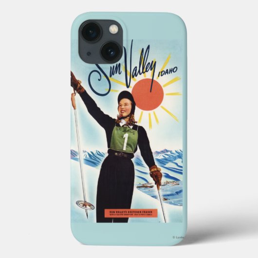Gretchen Fraser advertentieposter Case-Mate iPhone Case (Achterkant)