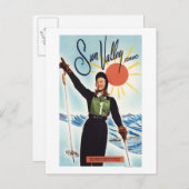 Gretchen Fraser Advertisement Poster Briefkaart (Voorkant / Achterkant)