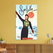 Gretchen Fraser Advertisement Poster Canvas Afdruk (Insitu (Woonkamer))
