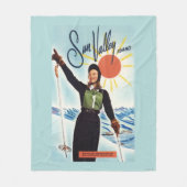 Gretchen Fraser Advertisement Poster Fleece Deken (Voorkant)