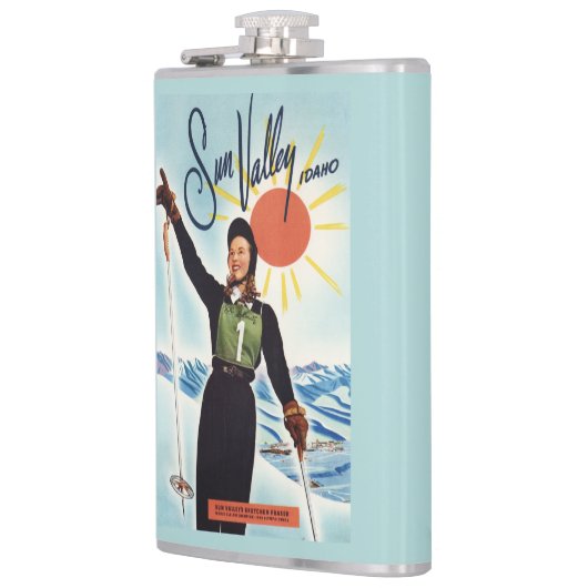 Gretchen Fraser Advertisement Poster Heupfles (Links)