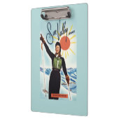 Gretchen Fraser Advertisement Poster Klembord (Links)