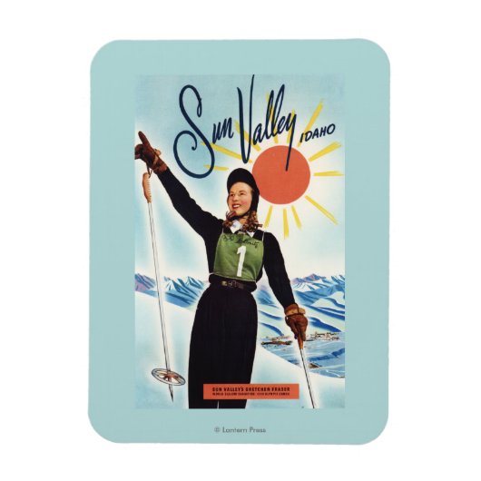 Gretchen Fraser Advertisement Poster Magneet (Verticaal)