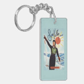 Gretchen Fraser Advertisement Poster Sleutelhanger (Voorkant Links)