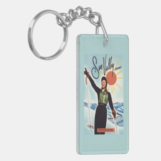 Gretchen Fraser Advertisement Poster Sleutelhanger (Voorkant Links)