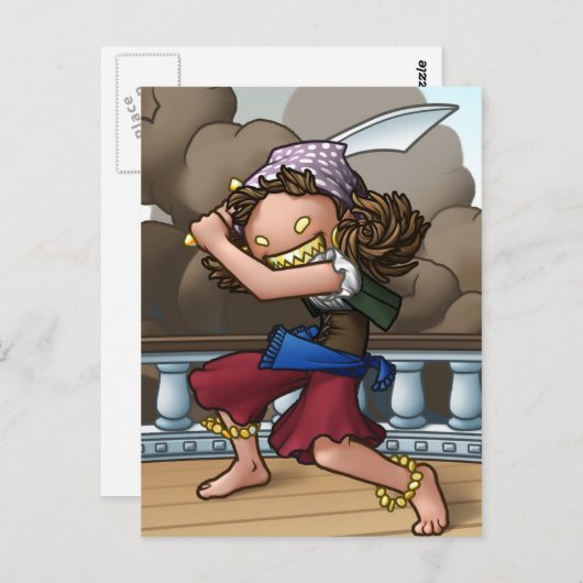 Gretchen Goldfang Post Card Briefkaart (Voorkant / Achterkant)